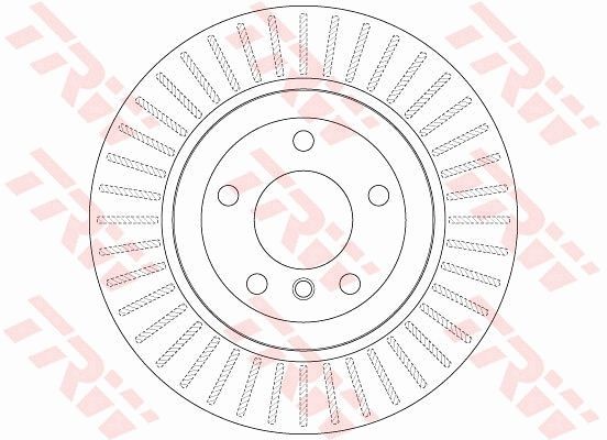TRW DF6299 Brake disc 320x20mm, 5x120, Vented, Painted