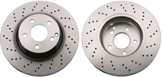TRW DF6477 Brake disc 312x28mm, 5x112, Perforated, Vented, Painted