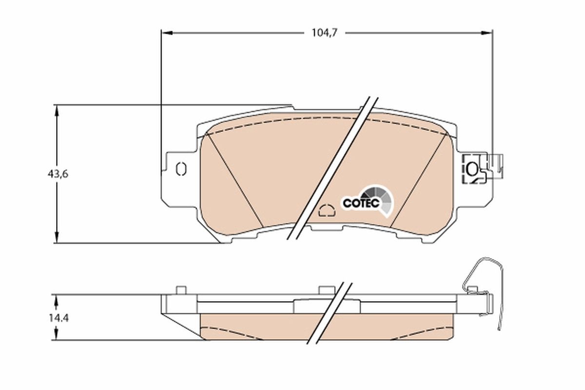 Mazda CX-5 Kit pastiglie freni TRW GDB3539 economici