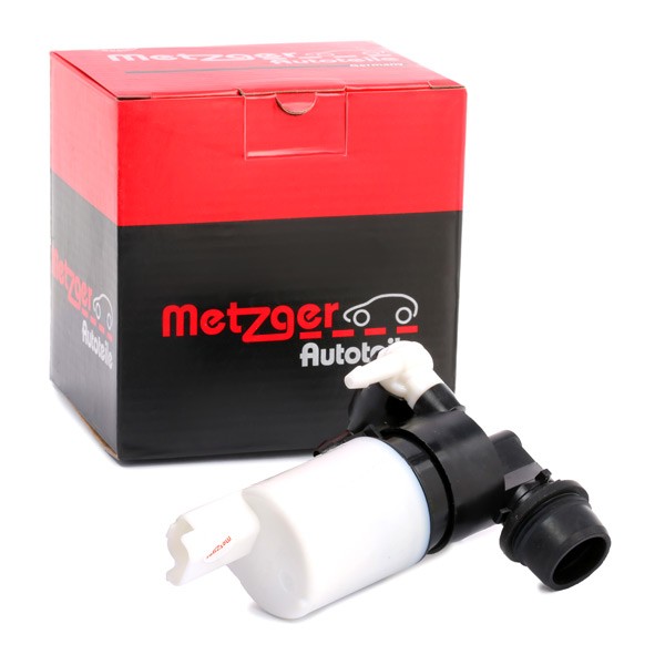 Water Pump, window cleaning METZGER 2220032 - Peugeot 407 Windscreen wiper system spare parts order