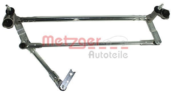 METZGER for left-hand drive vehicles, Front, without electric motor Windscreen wiper linkage 2190180 buy