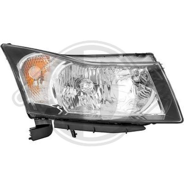 DIEDERICHS 6913080 Headlight Right, H4, with motor for headlamp levelling