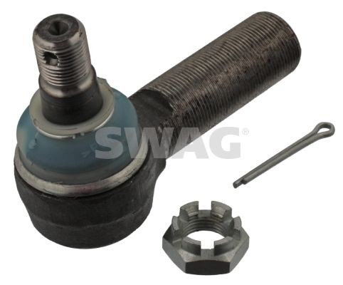 SWAG 10 71 0041 Track rod end Cone Size 22 mm, Front Axle Left, Front Axle Right, with crown nut