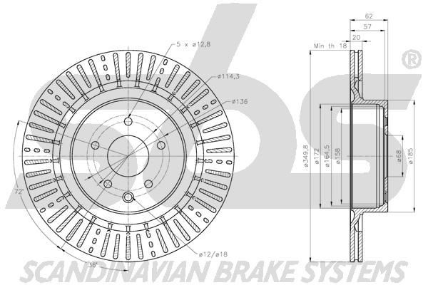 sbs 13308525128 Brake hose Ford Focus Mk2 2.0 143 hp Petrol 2012 price