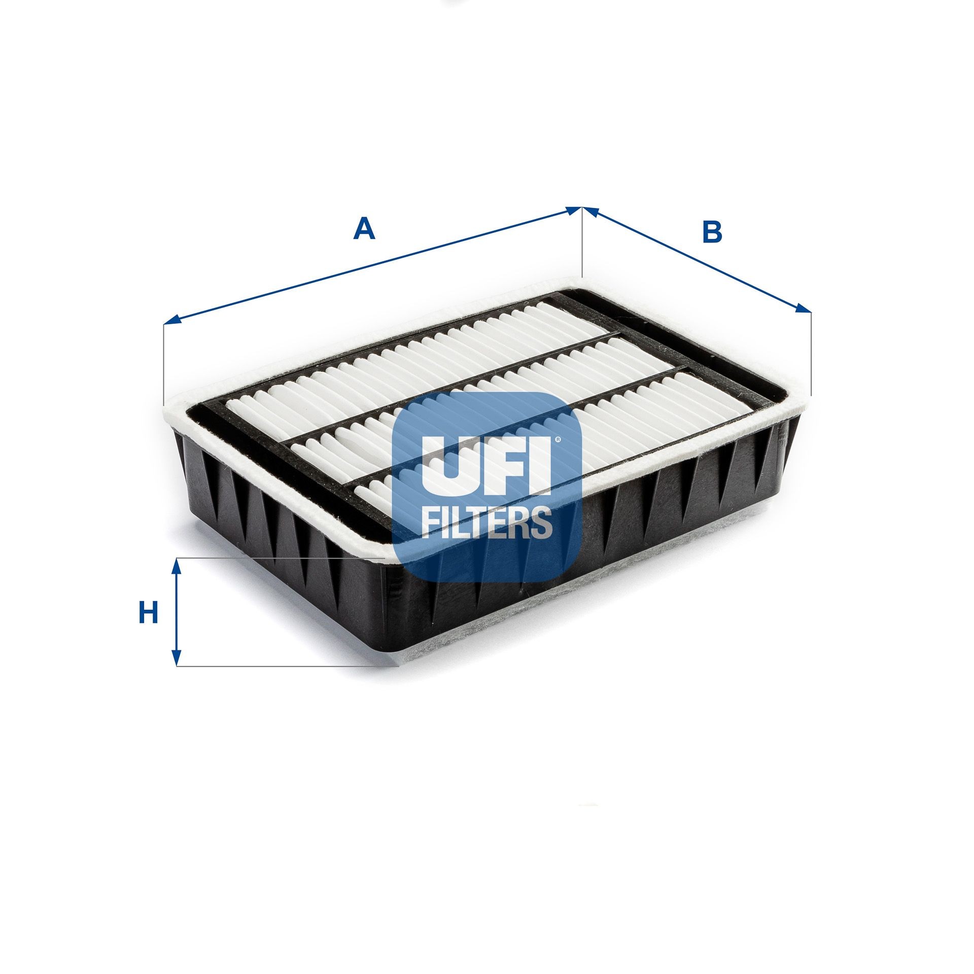 30.533.00 UFI Air filters MITSUBISHI 54,5mm, 187mm, 271mm, Filter Insert