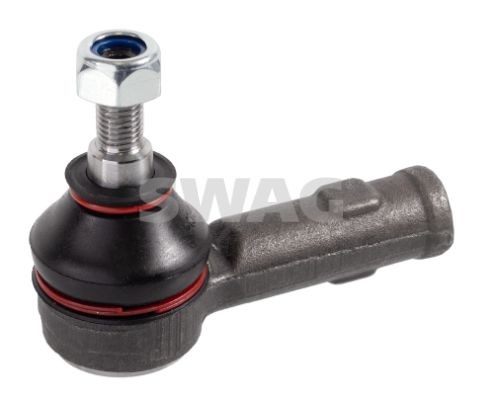 SWAG 80 94 1337 Track rod end Cone Size 13,3 mm, Front Axle Left, Front Axle Right, with self-locking nut
