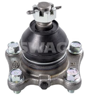 Ball joint SWAG Front Axle Left, Front Axle Right, Lower, with crown nut, 20mm, for control arm - 81 94 3088