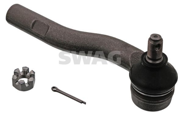 SWAG 81 94 3156 Track rod end Front Axle Right, with crown nut