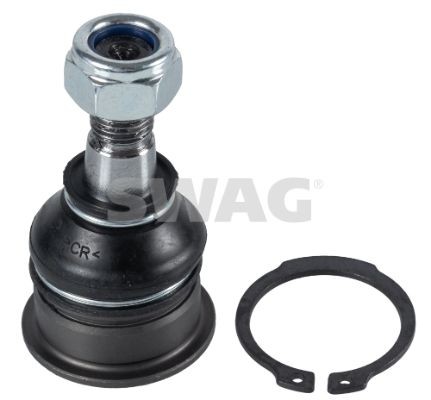 SWAG 82 94 2636 Ball Joint Front Axle Left, Lower, Front Axle Right, with self-locking nut, with retaining ring, 18mm, for control arm