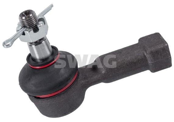 SWAG 83 94 2456 Track rod end Front Axle Left, outer, Front Axle Right, with crown nut