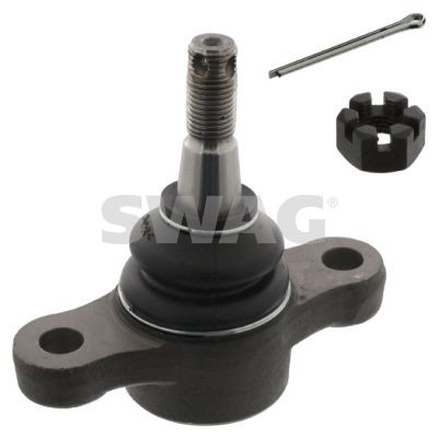 SWAG Front Axle Left, Lower, Front Axle Right, with crown nut, 15,1mm, for control arm Cone Size: 15,1mm Suspension ball joint 90 94 1698 buy