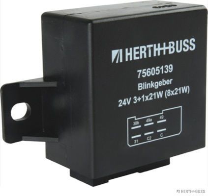 HERTH+BUSS ELPARTS 24V, Electronic, 3 + 1(8) x 21W, with retaining strap Flasher unit 75605139 buy