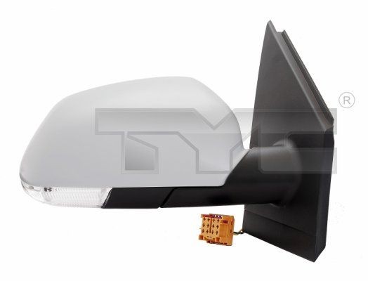 TYC 337-0144 Wing mirror Left, primed, for electric mirror adjustment, Aspherical, Heatable