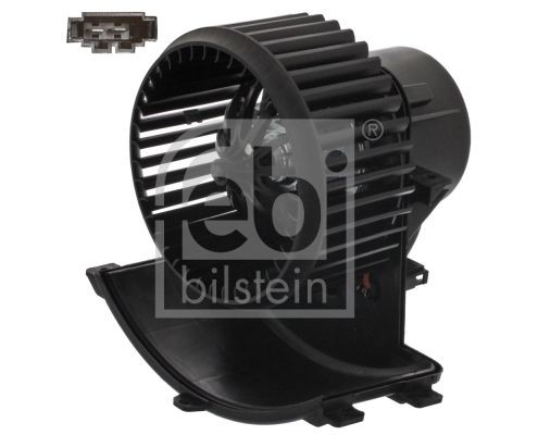 FEBI BILSTEIN for left-hand drive vehicles, with electric motor Voltage: 12V, Number of connectors: 2 Blower motor 40183 buy
