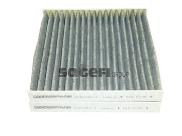 COOPERSFIAAM FILTERS PCK8341-2 Filtro abitacolo Filtro al carbone attivo, 190 mm x 185 mm x 26 mm