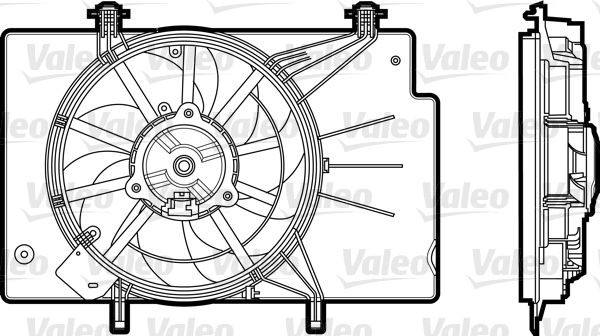 OEM-quality VALEO 696344 Radiator cooling fan