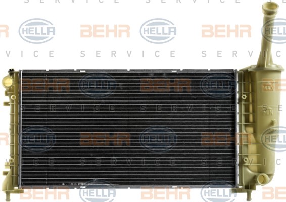 HELLA 580 x 305 x 28 mm, HELLA BLACK MAGIC, Brazed cooling fins Radiator 8MK 376 900-271 buy