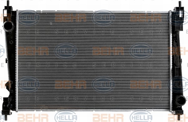HELLA 620 x 395 x 27 mm, HELLA BLACK MAGIC, Brazed cooling fins Radiator 8MK 376 900-281 buy