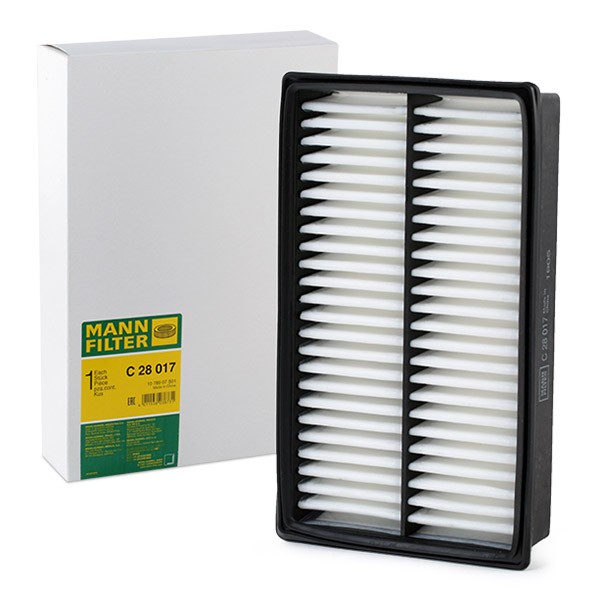 C 28 017 MANN-FILTER Air filters MAZDA 52mm, 161mm, 275mm, Filter Insert