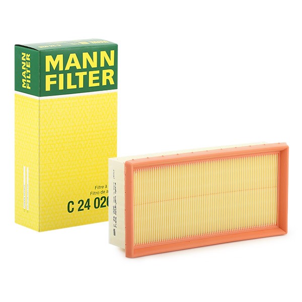 C 24 026 MANN-FILTER Air filters PEUGEOT 58mm, 121mm, 240mm, Filter Insert