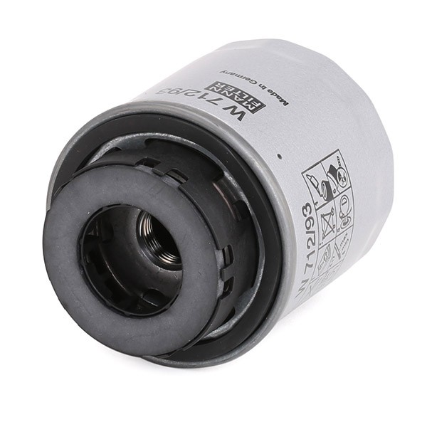 W712/93 Oil filter W 712/93 MANN-FILTER 3/4-16 UNF-1B, with two anti-return valves, Spin-on Filter
