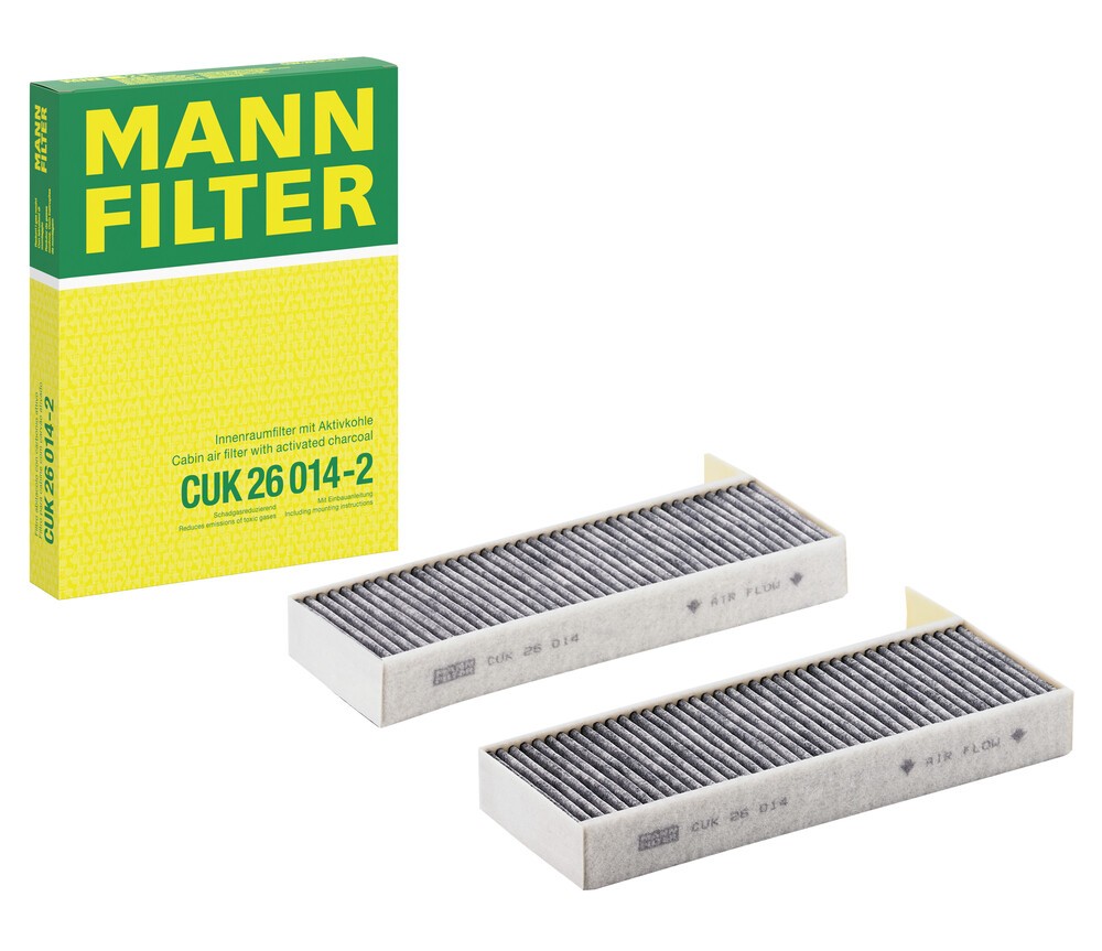 MANN-FILTER Filtre d'habitacle OPEL,PEUGEOT,CITROËN CUK 26 014-2 1672367080,1672367180,1612350080 1612350180,1612920480,1616959280,9804163480