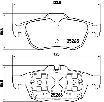 BREMBO P 68 057 Brake pad set excl. wear warning contact, without accessories