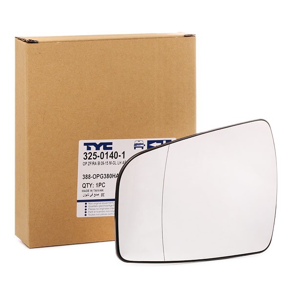 TYC Miroir De Rétroviseur OPEL 325-0140-1 13302183,1428377 Glace Retroviseur,Verre De Rétroviseur,Ve