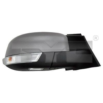 TYC 310-0191 Wing mirror Right, primed, for electric mirror adjustment, Aspherical, Heatable, Electronically foldable, with thermo sensor