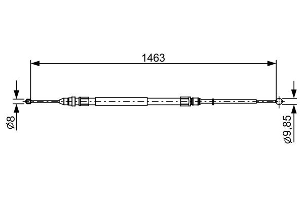 BOSCH 1 987 482 492 Brake cable BMW 2 Series 2014 price