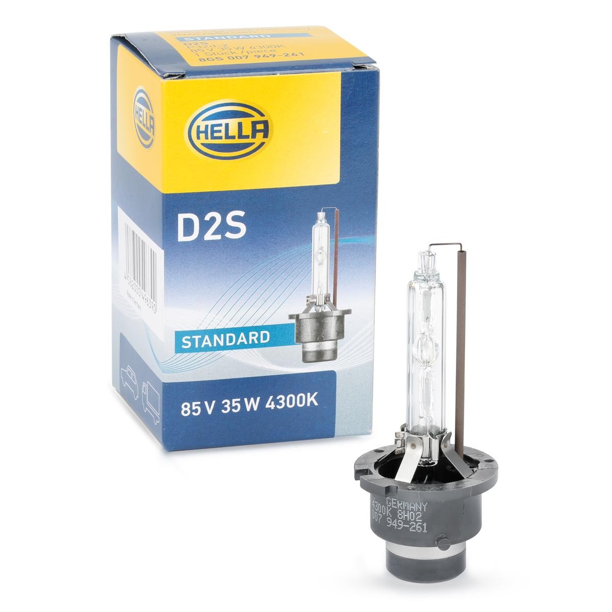 HID2S HELLA D2S (Gasentladungslampe) 85V 35W P32d-2 4300K Xenon Glühlampe, Fernscheinwerfer 8GS 007 949-261 günstig kaufen