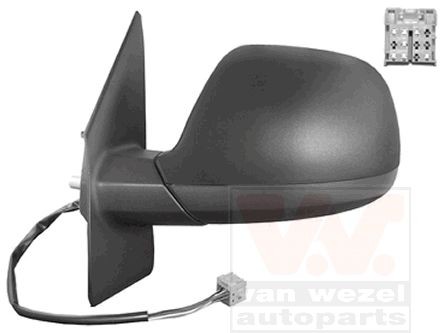 VAN WEZEL Left, black, Complete Mirror, Aspherical, for electric mirror adjustment, Heatable, without aerial Number of occupied contacts: 5 Side mirror 5790805 buy