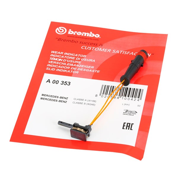 A00353 Brake pad wear sensor PRIME LINE BREMBO A 00 353 review and test