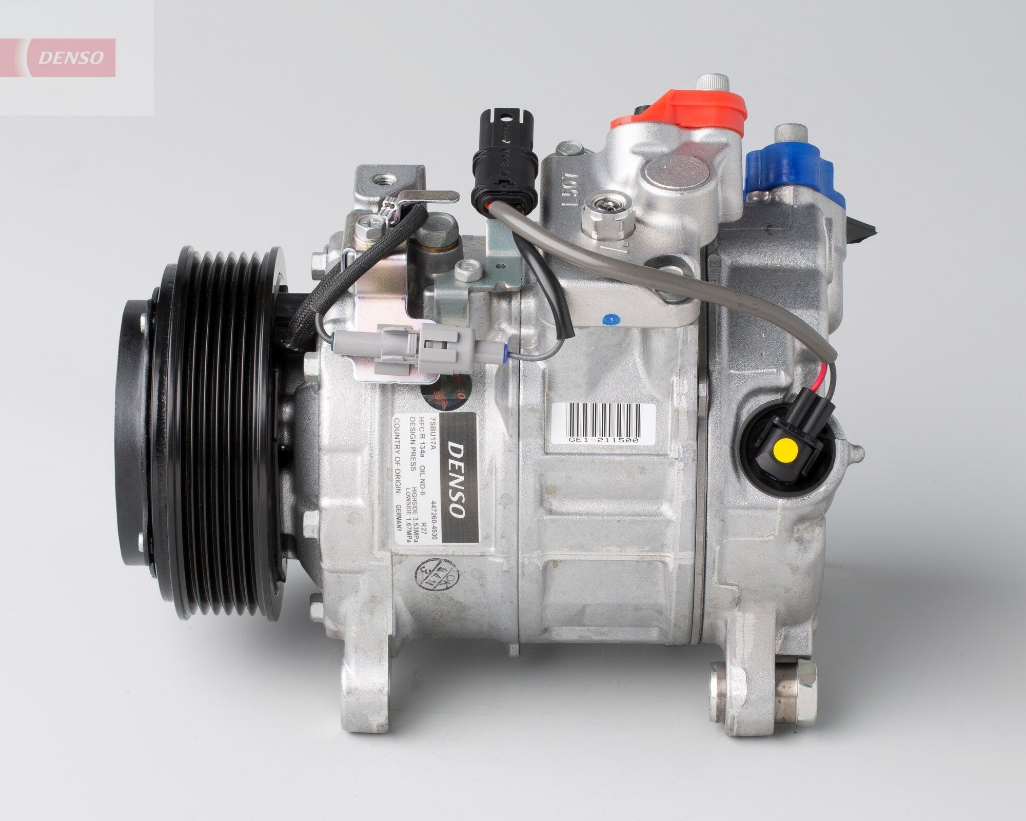 DENSO Air conditioning compressor DCP05096 BMW 5 Series 2011