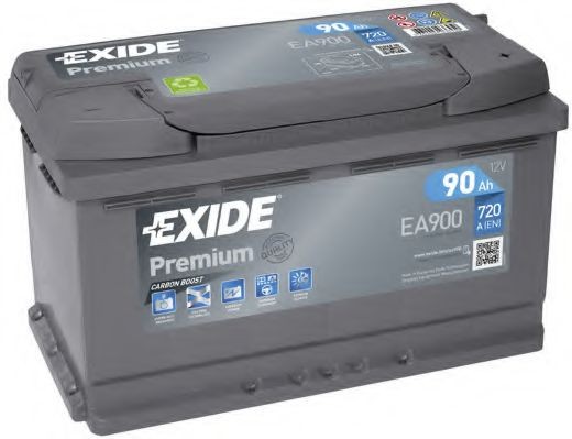 115TE EXIDE EA900 PREMIUM Batterie 12V 90Ah 720A B13 Bleiakkumulator