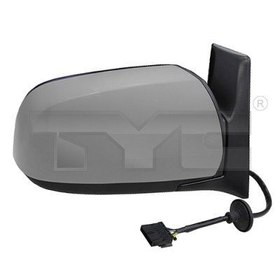 TYC 325-0139 Wing mirror Right, primed, for electric mirror adjustment, Convex, Heatable