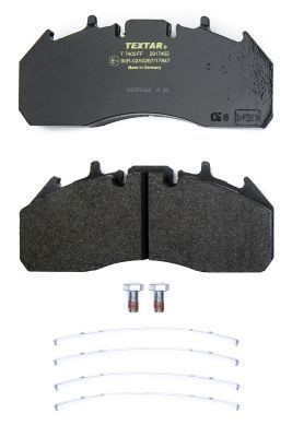 29174 TEXTAR prepared for wear indicator Height: 110mm, Width: 249,6mm, Thickness: 29,2mm Brake pads 2917402 buy
