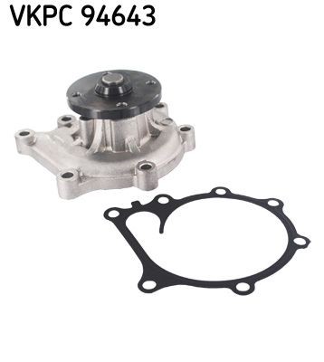 SKF VKPC 94643 Water pump with gaskets/seals, Metal, for v-ribbed belt use