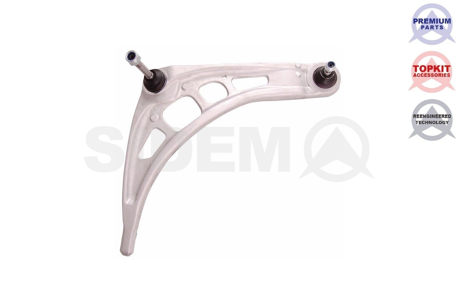 SIDEM with fastening material, Front Axle Right, Control Arm, Aluminium, Cone Size: 14,4 mm, Push Rod Cone Size: 14,4mm Control arm 21279 R buy