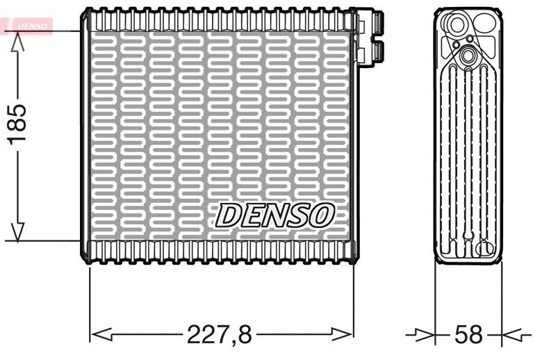 DENSO Air conditioning evaporator DEV09011 Fiat 500 2018