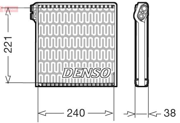 Ac evaporator DENSO - DEV09102