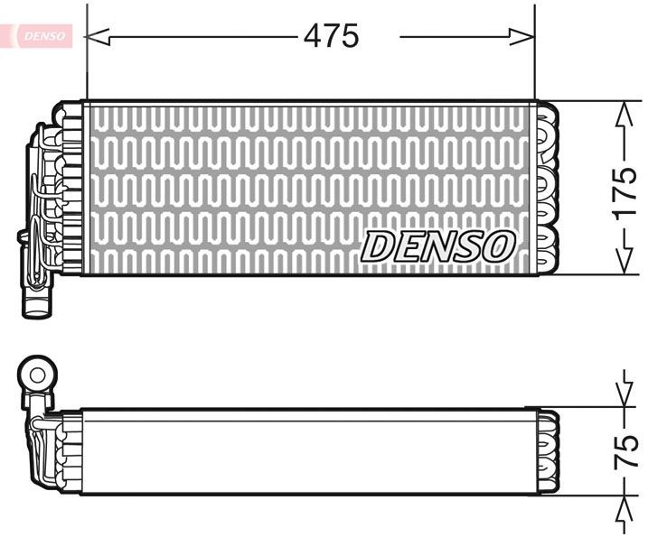 DENSO DEV12003 Verdampfer, Klimaanlage MITSUBISHI LKW kaufen