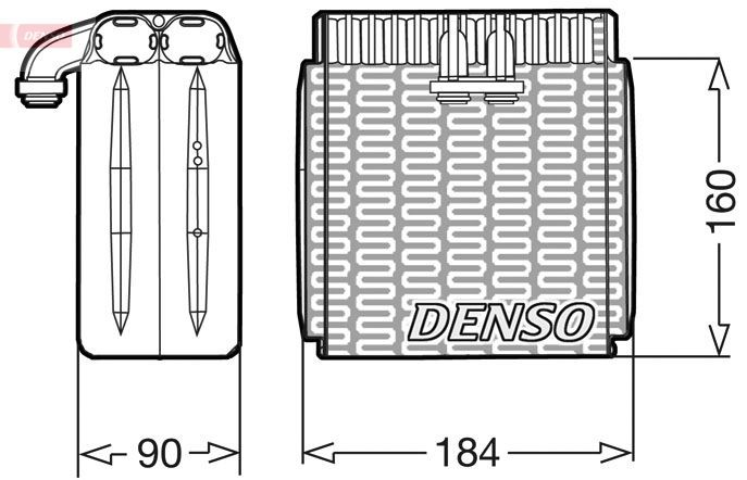 Evaporator air conditioning DENSO - DEV23001
