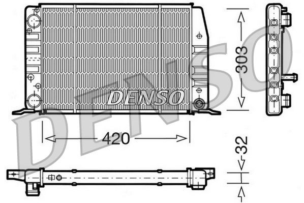 DENSO DRM02012 Engine radiator 893121253