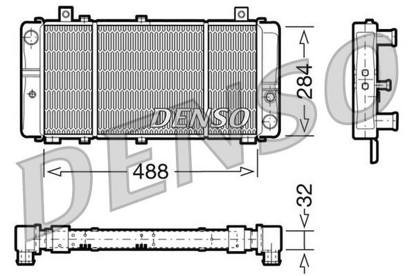 DENSO DRM27001 Engine radiator 115610500