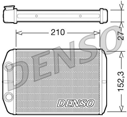 Original DRR09073 DENSO Heat exchanger, interior heating FIAT