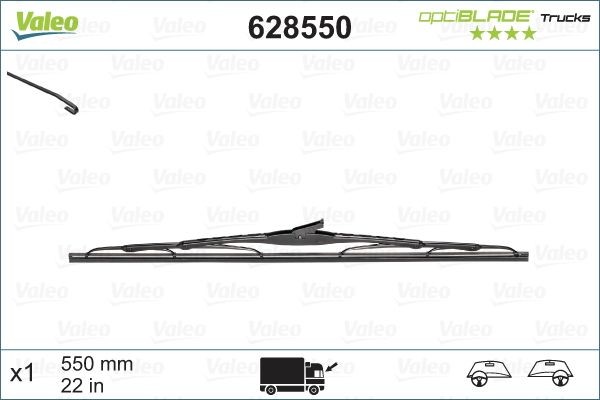 Volkswagen MULTIVAN Windscreen wiper 7531276 VALEO 628550 online buy