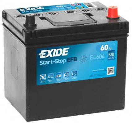 Original EXIDE EL604 (005EFB) Stop start battery EL604 for KIA PRIDE