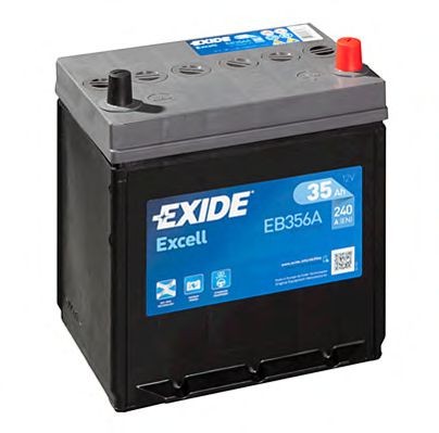 EXIDE EXCELL EB356A Battery 12V 35Ah 240A B19 Lead-acid battery