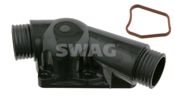 SWAG 20 92 3741 Coolant Flange Plastic, with seal